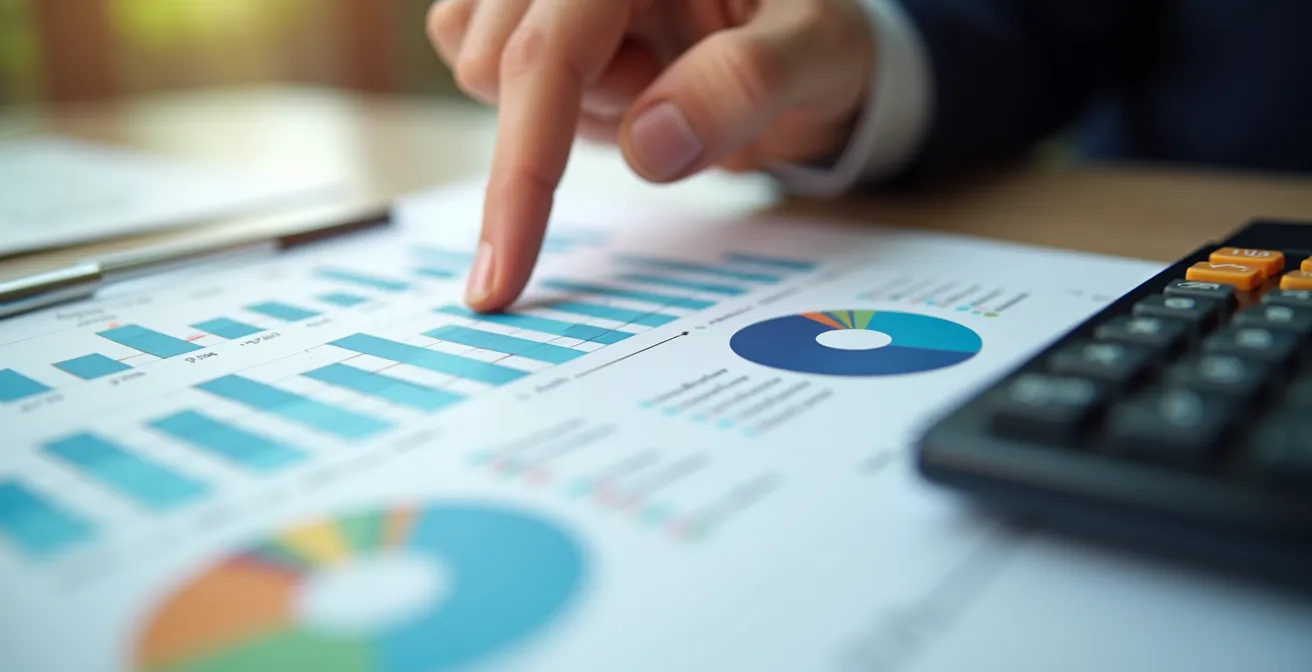 Illustration conceptuelle montrant un plan stratégique avec des icônes financières et juridiques