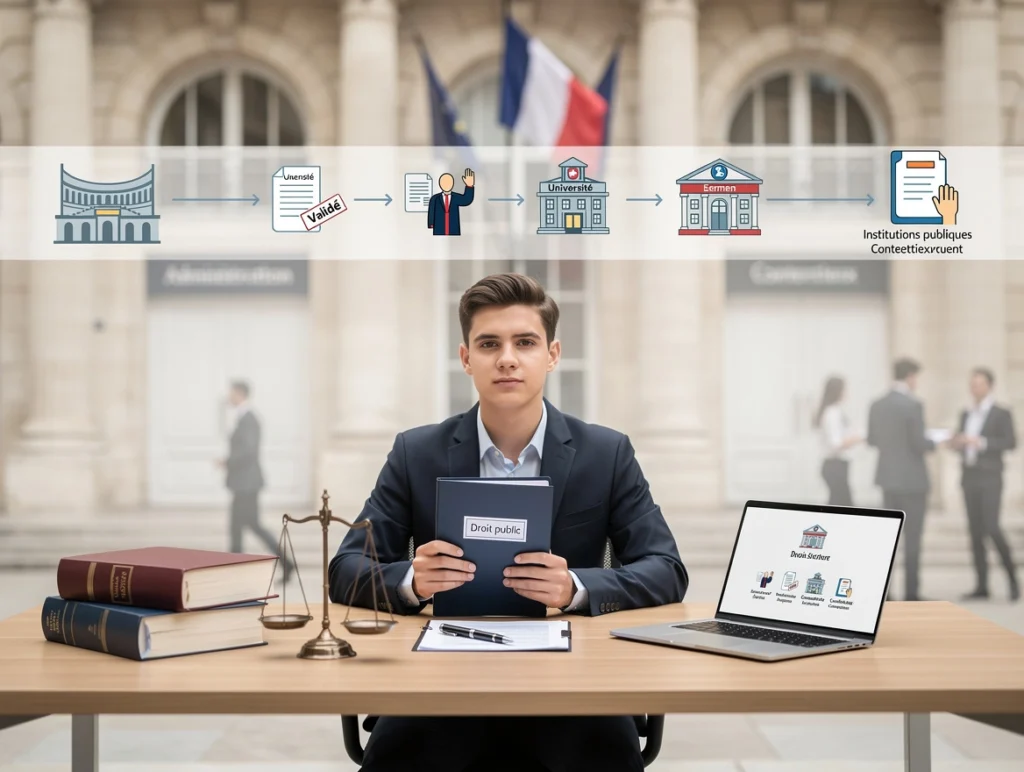 illustration du parcours pour devenir avocat spécialisé en droit public